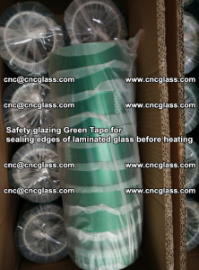 Safety glazing Green Tape for seal edges of laminated glass before heating (19)